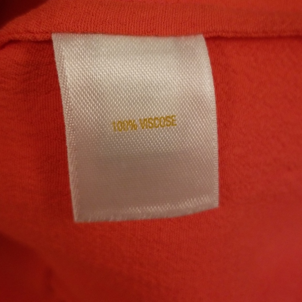 Kate Spade Coral Ruffle Blouse - Picture 4 of 5